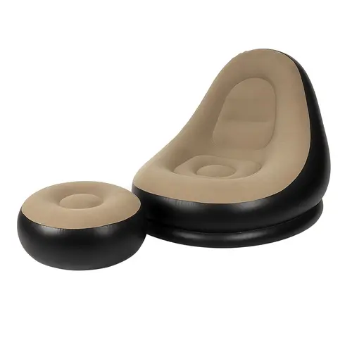 Nafukovací relaxační křeslo s podnožkou