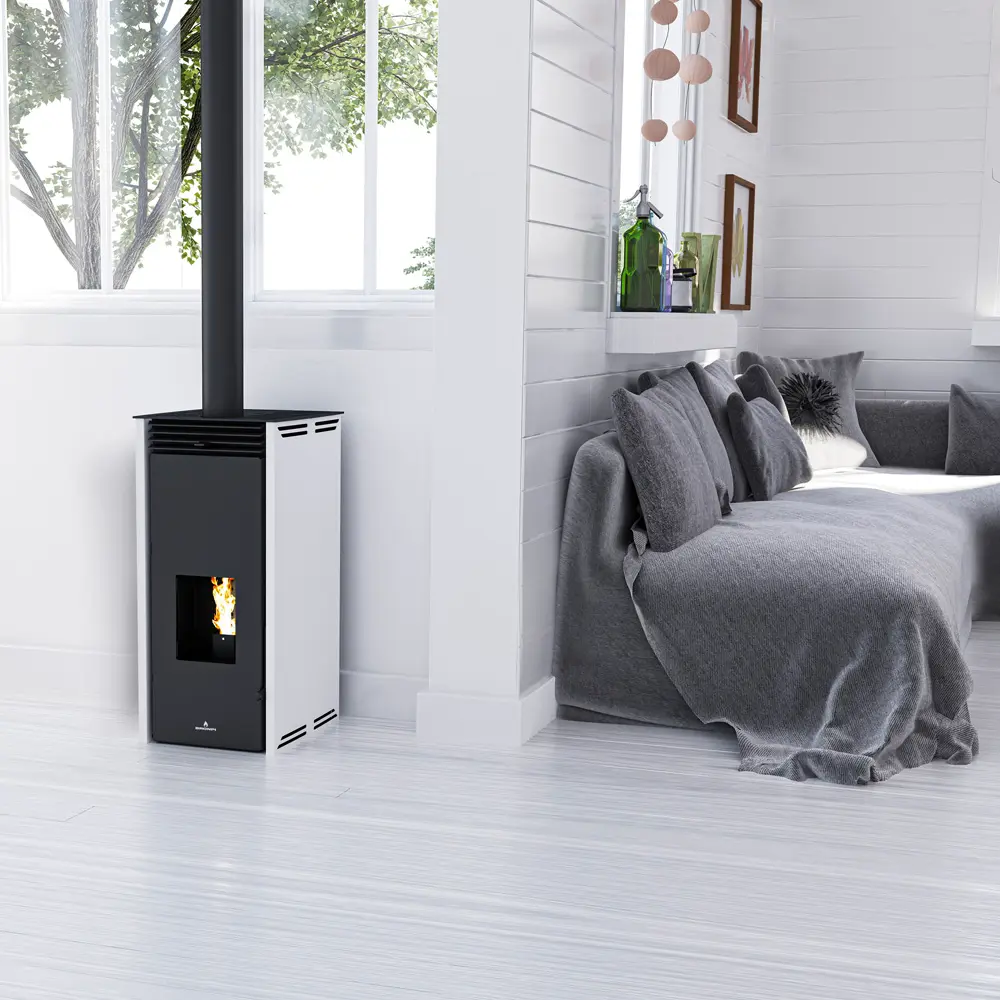 Peletová kamna BRONPI FREE-6, 6 kW, slonovina