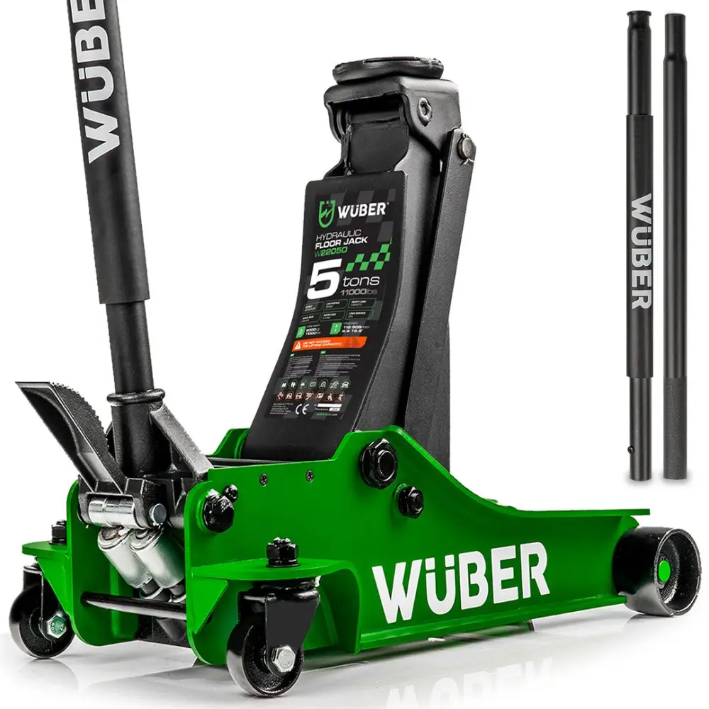 Nízkoprofilový hydraulický pojízdný zvedák WUBER W22050, 5 t, 112–505 mm, s nožním pedálem