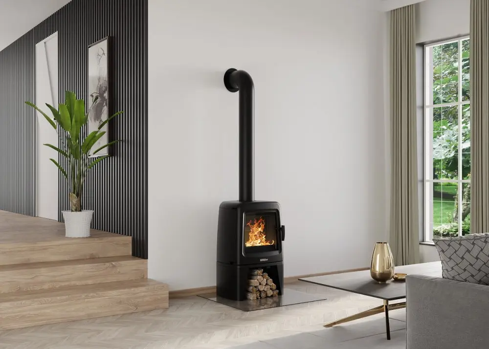 Krbová kamna NORDflam CARINI, 8,4 kW, černá