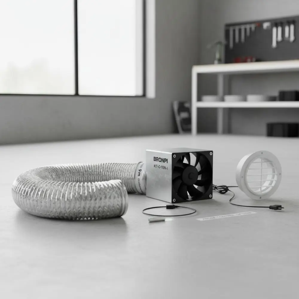 Sada rozvodu vzduchu BRONPI 9 m – pravá (KIT-C-15N-D)