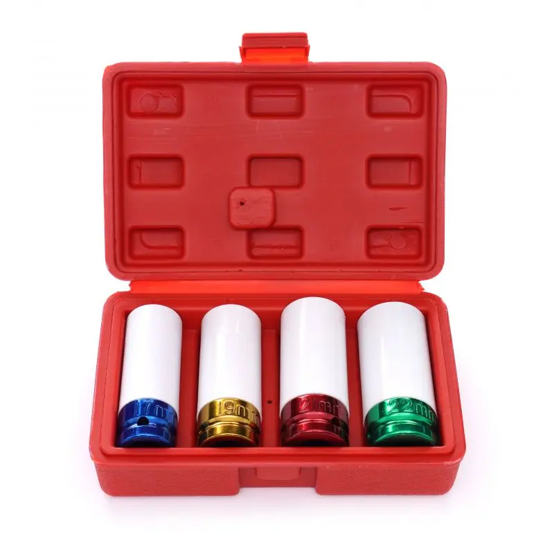 Sada nástrčných klíčů Kraft&Dele KD10523 pro hliníkové disky 1/2", 4 ks