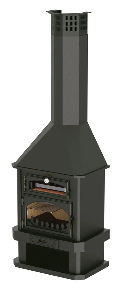 Krb BRONPI EBRO - krbová sestava, 14 kW, černá