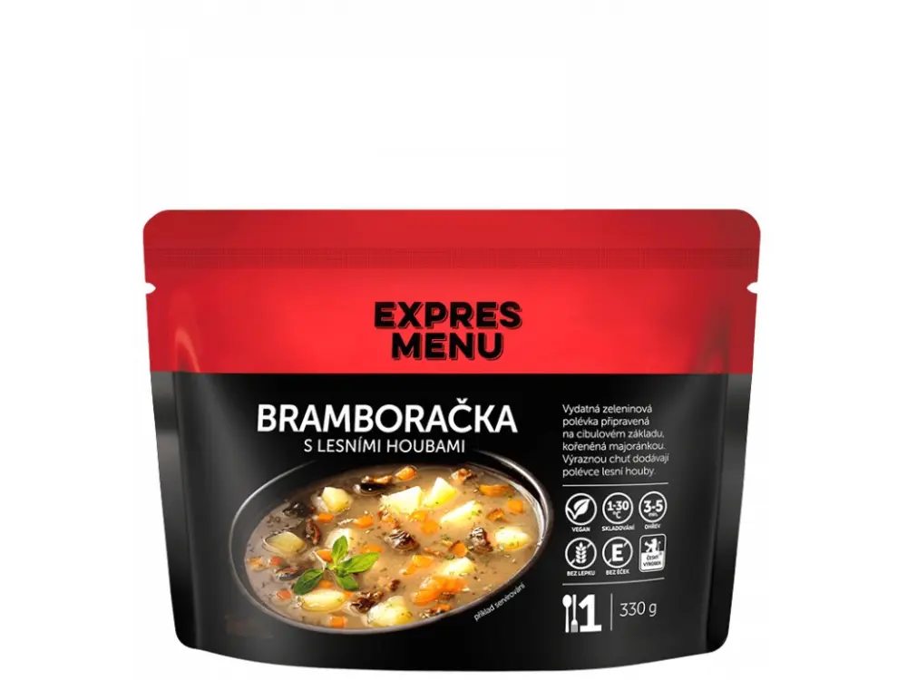 Bramboračka s lesními houbami EXPRES MENU (1 porce)