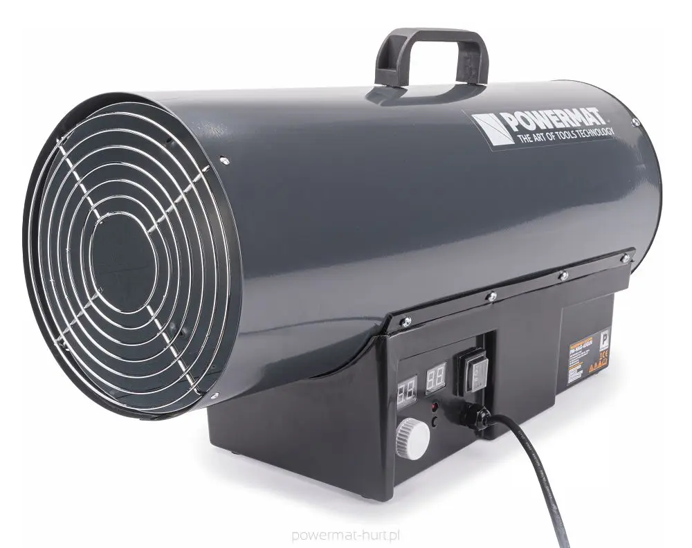 Plynový ohřívač s termostatem POWERMAT PM-NAG-65GLN, 65 kW, LCD