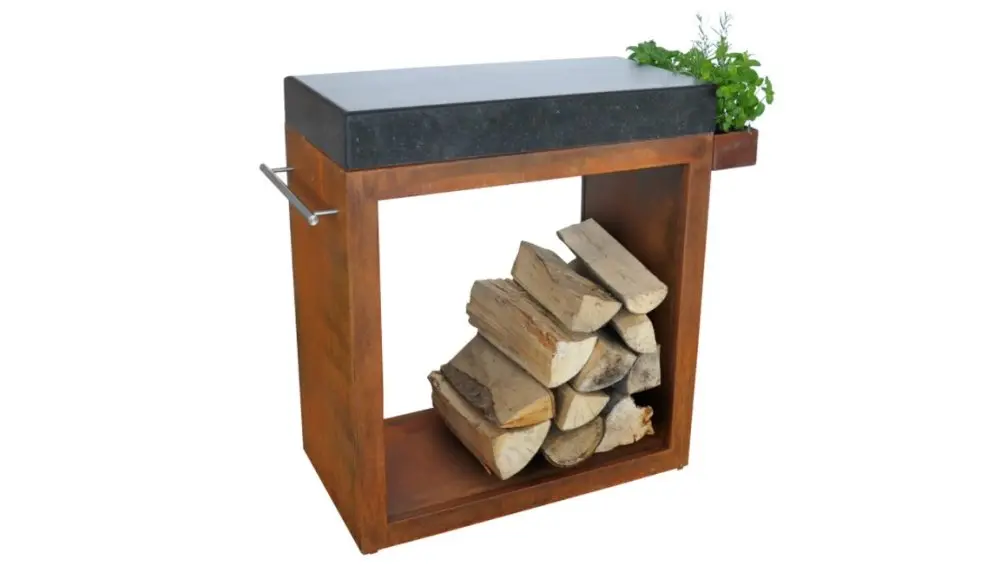 Stůl ARTISS Corten velký, 80 x 45 x 91 cm, žula
