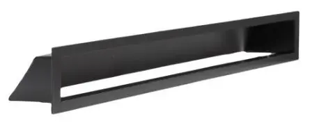 Krbová mřížka NORDflam AERO, 58x9 cm, černá