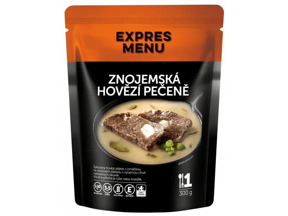 Znojemská hovězí pečeně Expres Menu, 1 porce, 300 g
