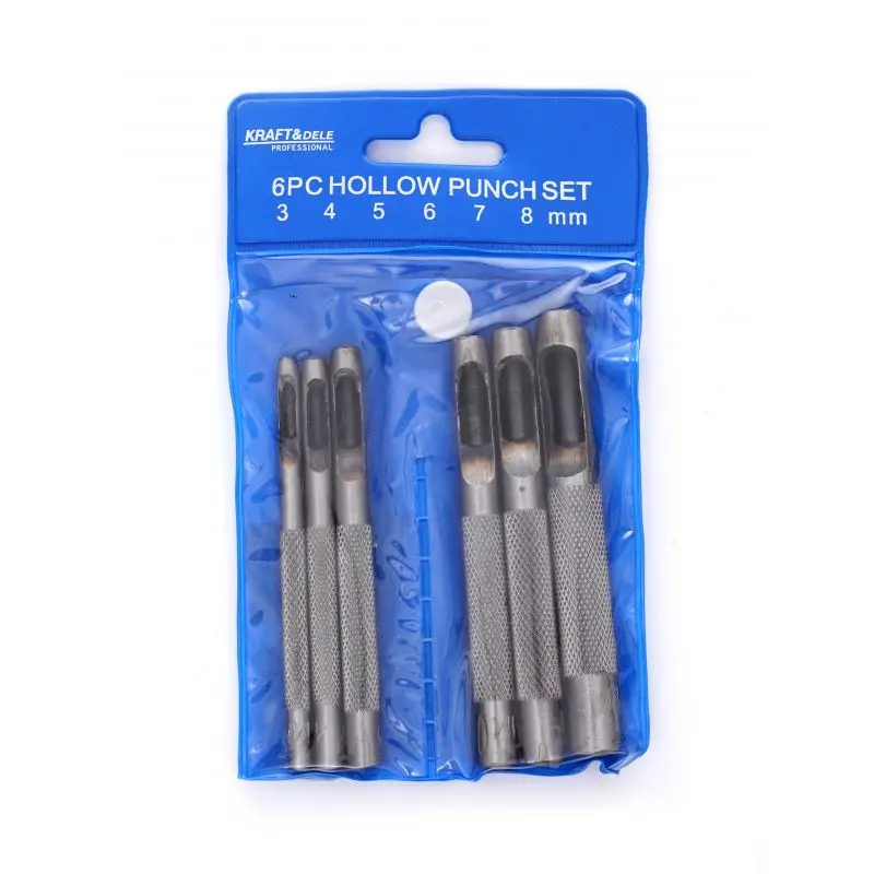 Sada děrovačů pro otvory Kraft&Dele KD11201, 3–8 mm, 5 ks