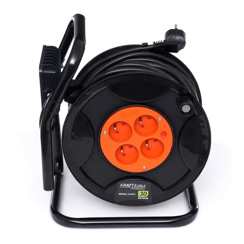 Prodlužovací kabel na bubnu s LED světlem Kraft&Dele KD4037, 30m