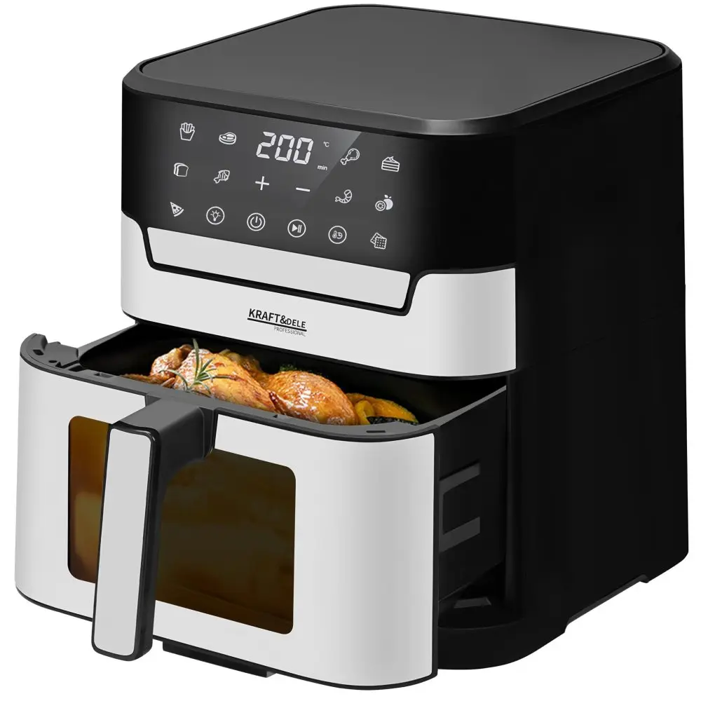Horkovzdušná fritéza Air Fryer KRAFT&DELE KD4109, 2200 W, 8 l