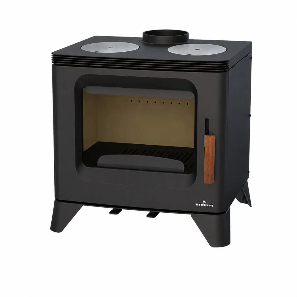 Krbová kamna s plotýnkami BRONPI ORLY-C, 6 kW, antracit