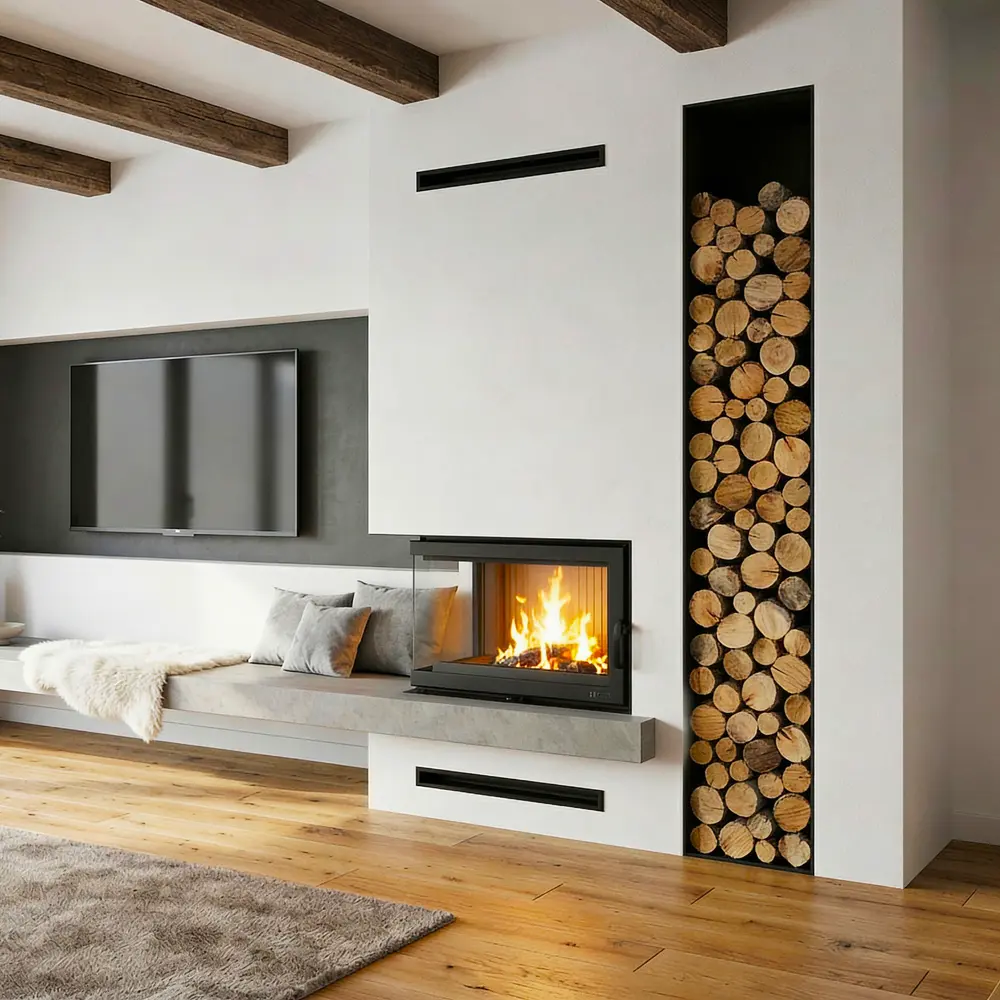 Krbová vložka NORDflam PARMA levá, 13 kW