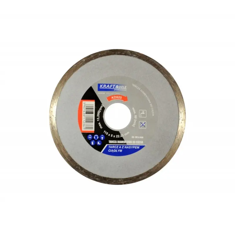 Diamantový kotouč pro řezání betonu Kraft&Dele KD920, 115 mm, 1 ks