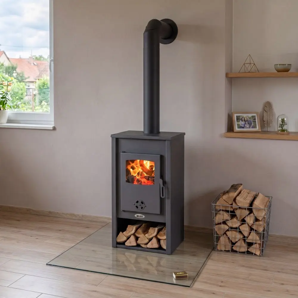 Krbová kamna BLIST PADOVA E s výměníkem, 19 kW, antracit