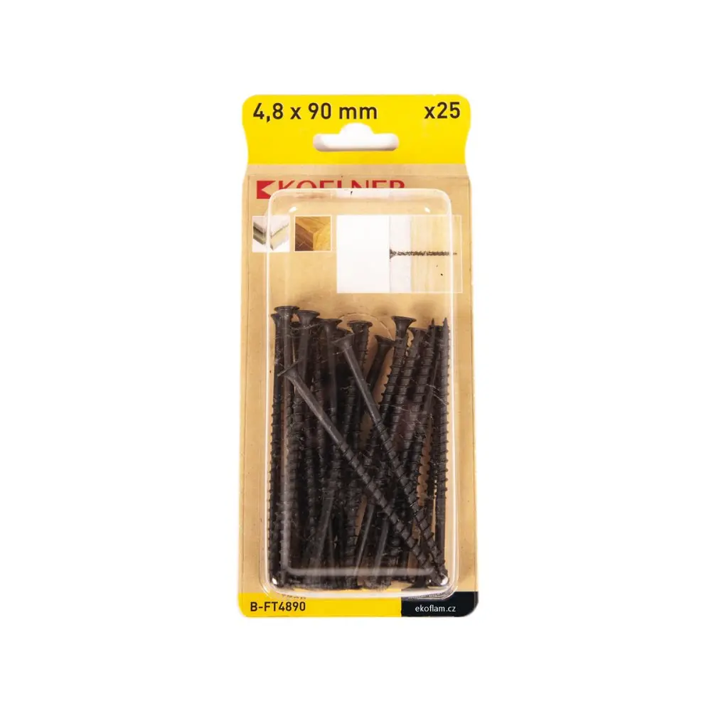 Samořezné fosfátované vruty 4,8 x 90 mm - 25 ks