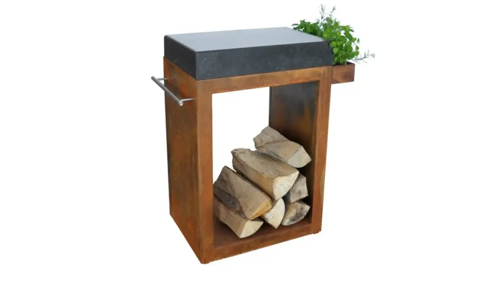 Stůl ARTISS Corten malý, 60 x 45 x 91 cm, žula