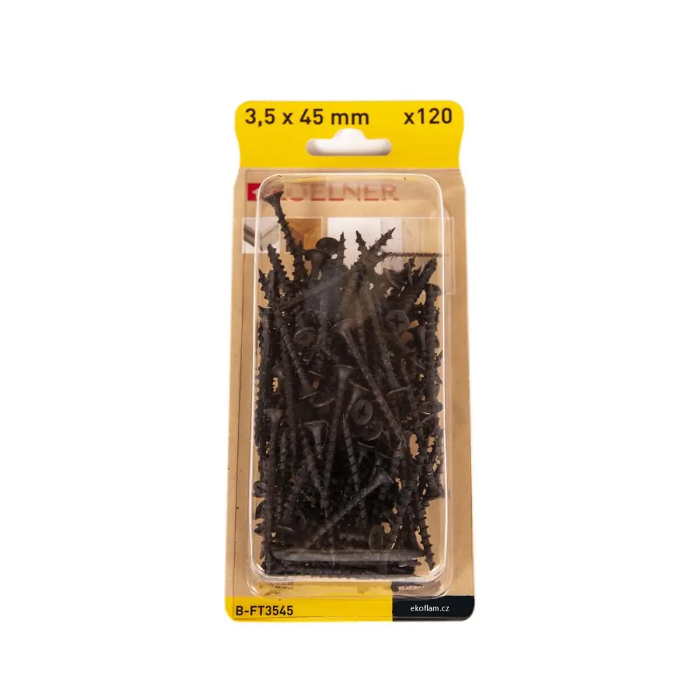 Samořezné fosfátované vruty 3,5 x 45 mm - 120 ks