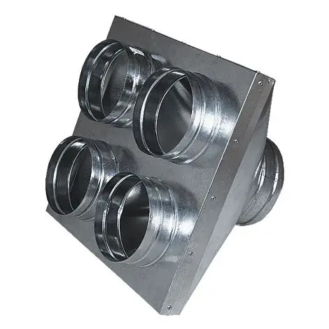 Rozbočovací skříňka  160/4x125 mm (raketa), pozink