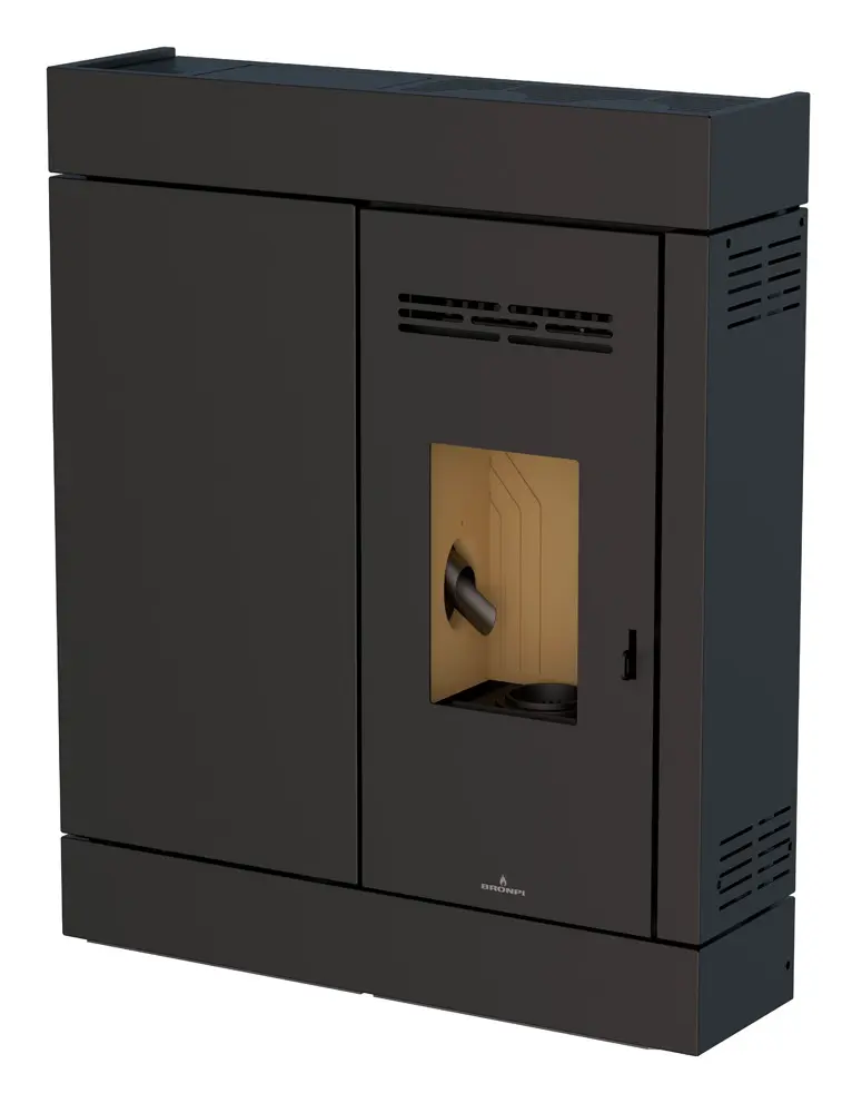 Peletová kamna BRONPI CIRA, 8 kW, černá