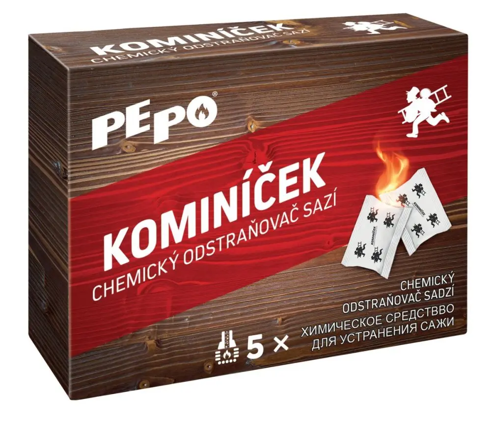 PEPO Kominíček chemický odstraňovač sazí 5 ks x 14 g