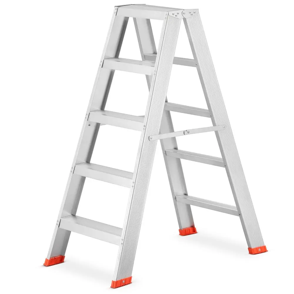 Montážní dvoustranný žebřík HIGHER S-1905, 2x5, pracovní výška 303 cm