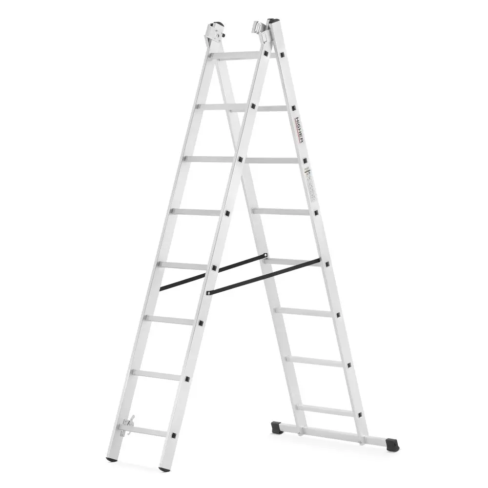 Univerzální hliníkový žebřík HIGHER I-6308, 3x8, pracovní výška 470 cm