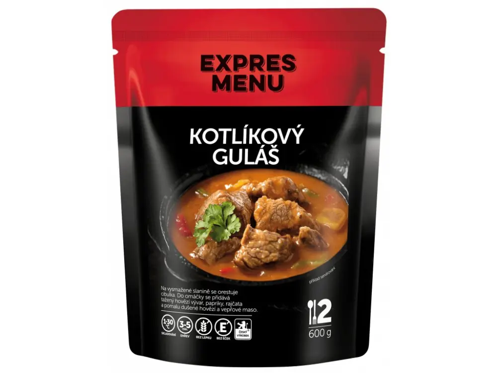 Kotlíkový guláš EXPRES MENU, 2 porce, 600 g