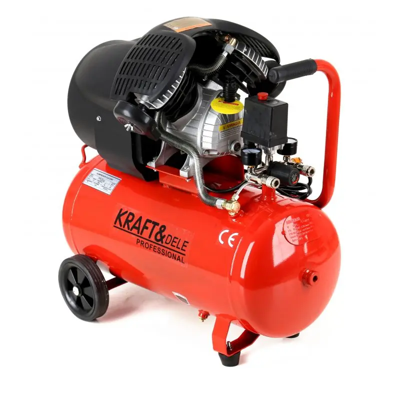 Olejový kompresor dvoupístový Kraft&Dele KD1484, 50 l, 230V