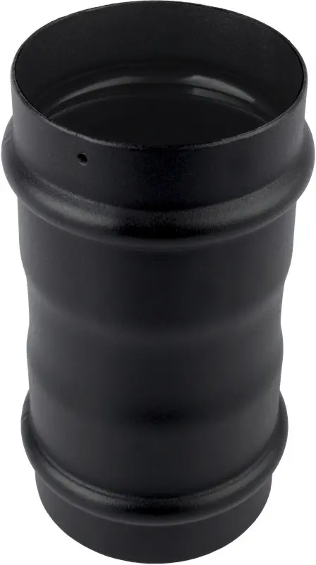 Spojka kouřovodu pro peletová kamna PRODMAX 80 mm, 1,2 mm (+), černá