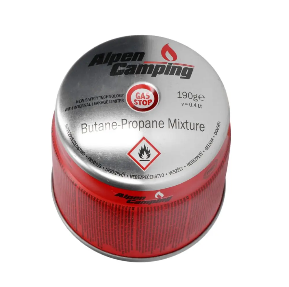 Plynová kartuše ALPEN CAMPING IK006, 400 ml, STOP GAS