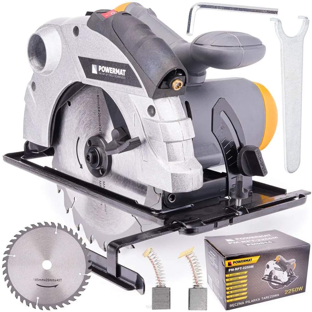 Okružní pila POWERMAT PM-RPT-2250M, 2250 W, 185 mm
