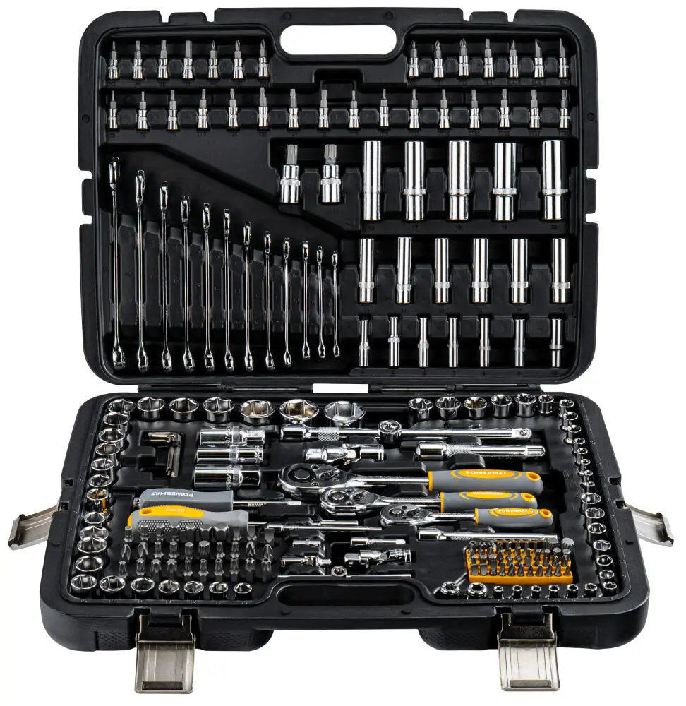 Gola sada POWERMAT PM-ZKNB-216SU-PRO, 216 ks, 1/2", 3/8", 1/4"