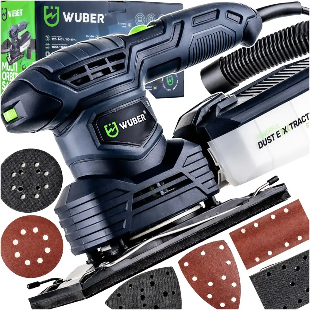 Vibrační bruska 3v1 s příslušenstvím WUBER W23005, 1300 W