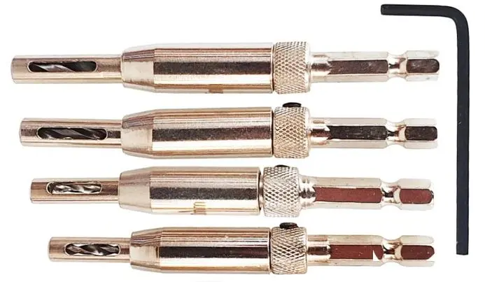 Sada samostředicích vrtáků Kraft&Dele KD11209, 4 ks