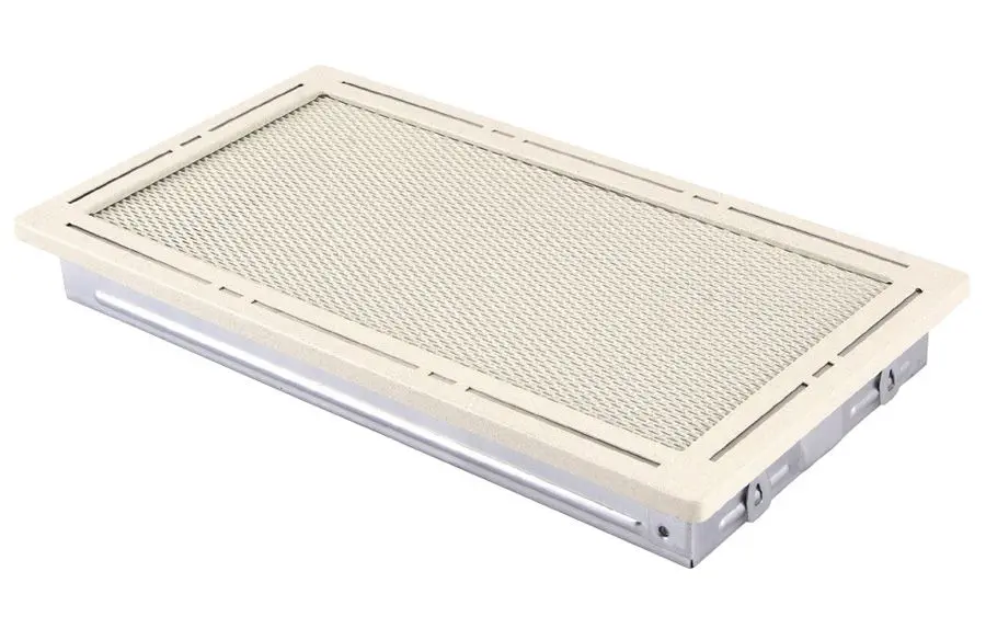 Krbová mřížka 16x32 cm, PREMIUM TREND krémový brokát
