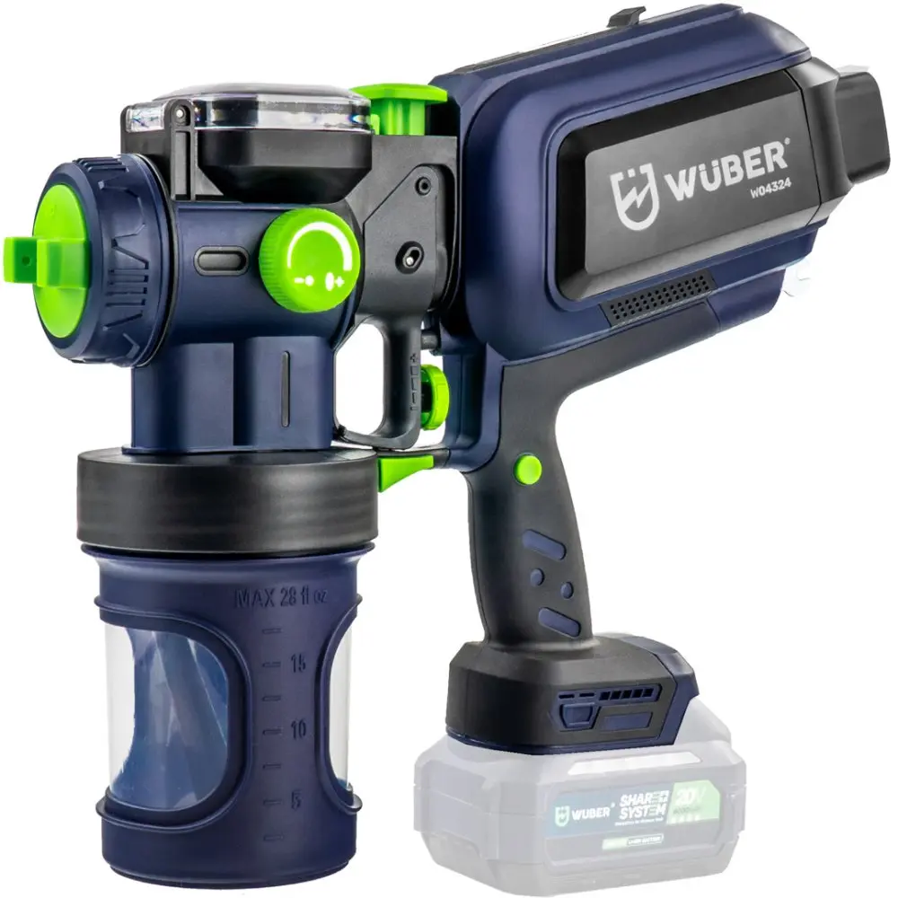Aku stříkací pistole Wuber W04324, 20V, 150 W