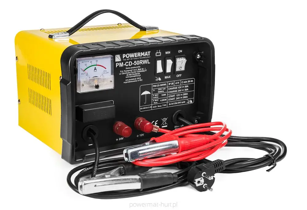Nabíječka akumulátorů se startováním 50RWL 12/24V