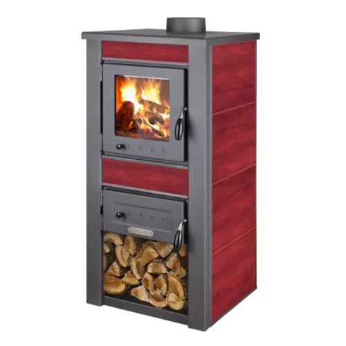 PROTERMO krbová kamna ALPINA BOILER 24kW - červená