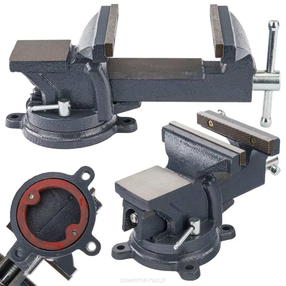 Zámečnický svěrák POWERMAT PM-IS-125T, 125 mm