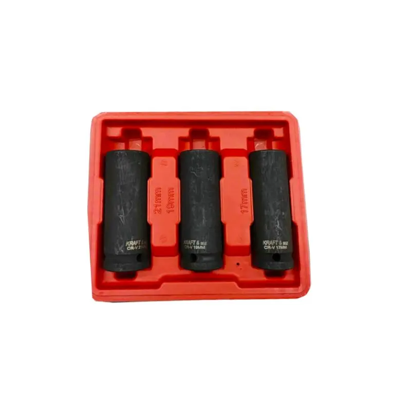 Rázové hlavice Kraft&Dele KD11750, 1/2", L: 78 mm, 3 ks