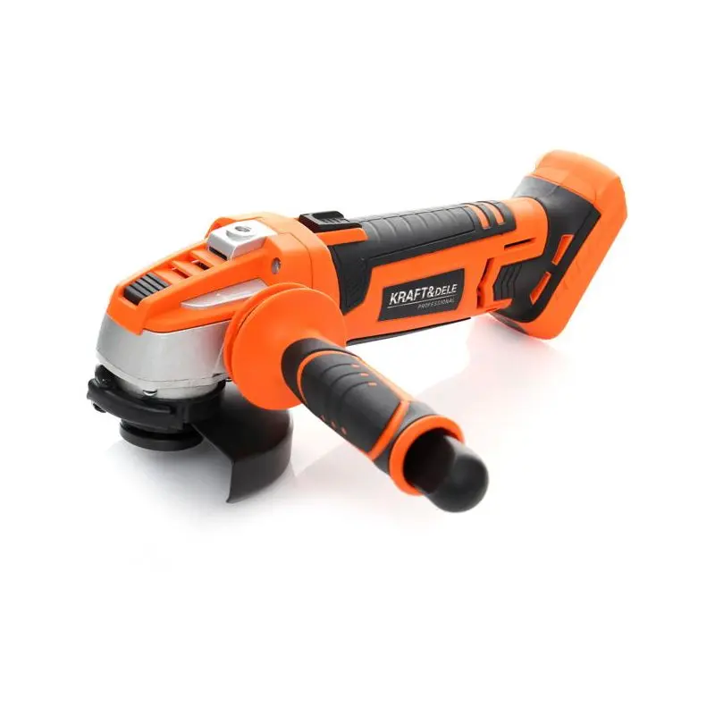 AKU úhlová bruska PROSERIES Kraft&Dele KD1771, 18 V, 115 mm, bez baterie a nabíječky