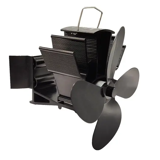 Ventilátor na kouřovod FLAMINGO čtyřlopatkový magnetický, černý FLHSF17-263