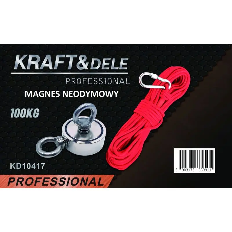 Neodymový magnetický držák Kraft&Dele KD10417, 100 kg
