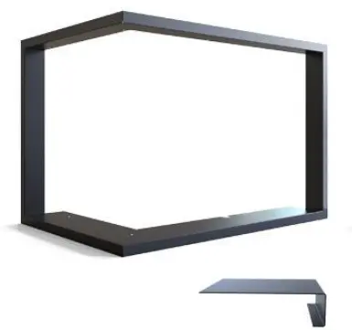 Rámek UNI M30 INTRA SM rohový - M30, mělký (Q07/Q08)