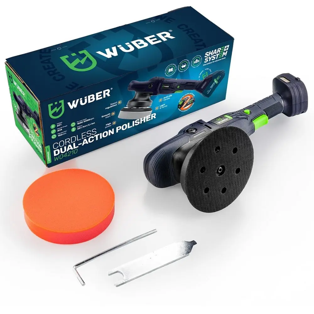 Aku excentrická leštička WUBER W04210, 20 V, 150 mm