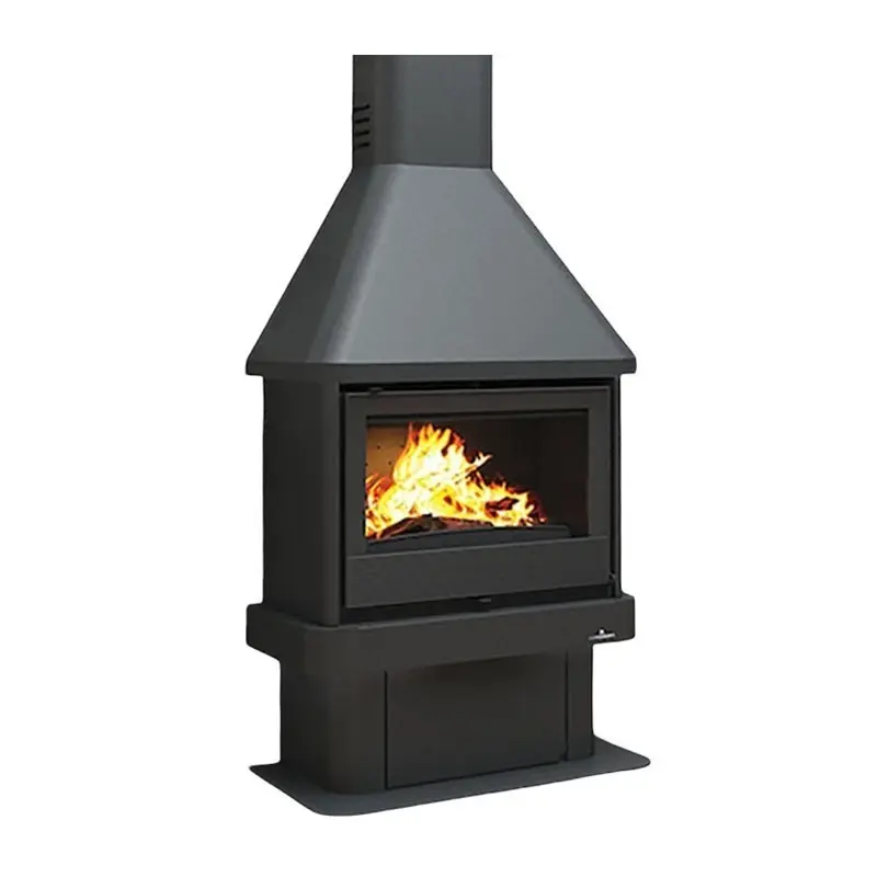 Krbová kamna BRONPI LISBOA s nástavbou, 11 kW, černá
