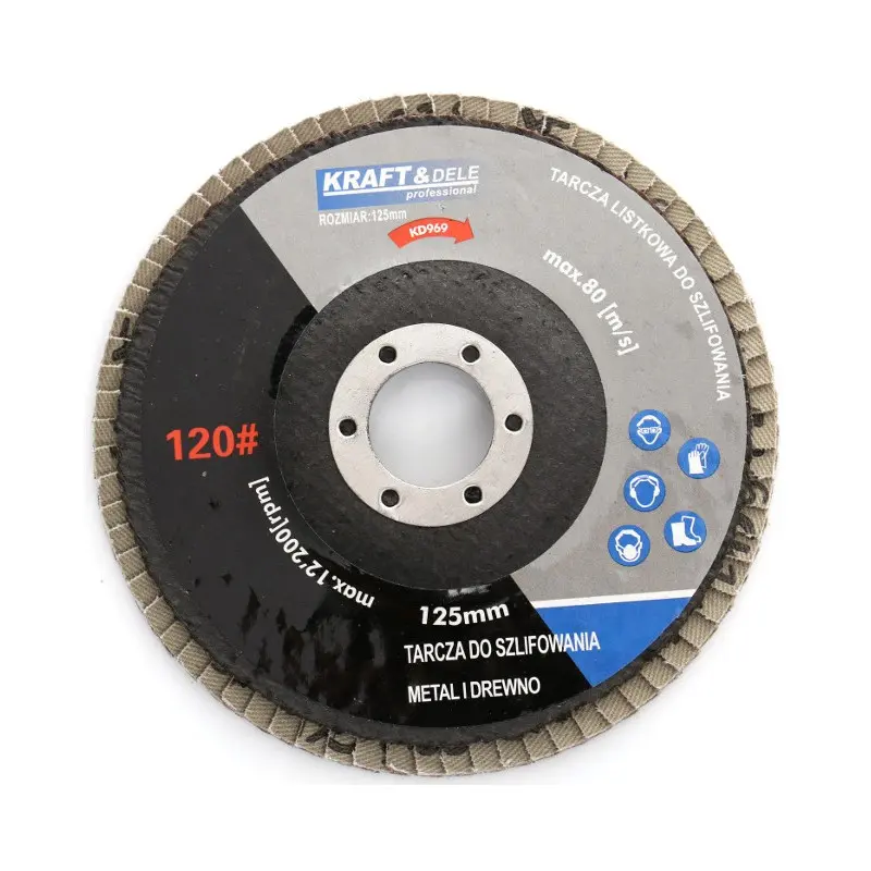 Lamelový brusný kotouč Kraft&Dele KD968, 120 mm, 1 ks