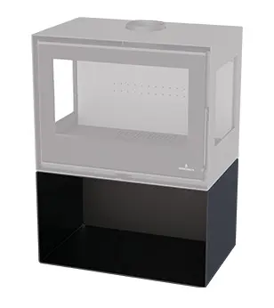 Základna s dřevníkem BRONPI ke krbovým kamnům BIMBA-90