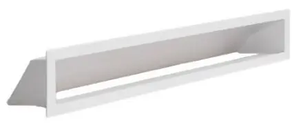 Krbová mřížka NORDflam AERO, 58x9 cm, bílá